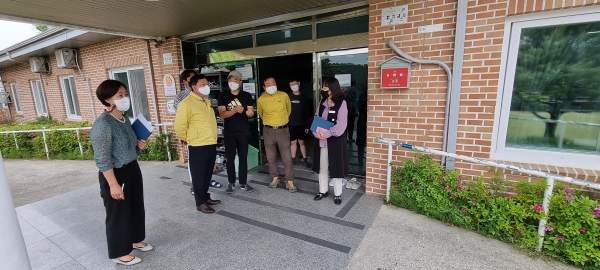 장애인거주시설 다솜 특별 방역수칙 점검 모습