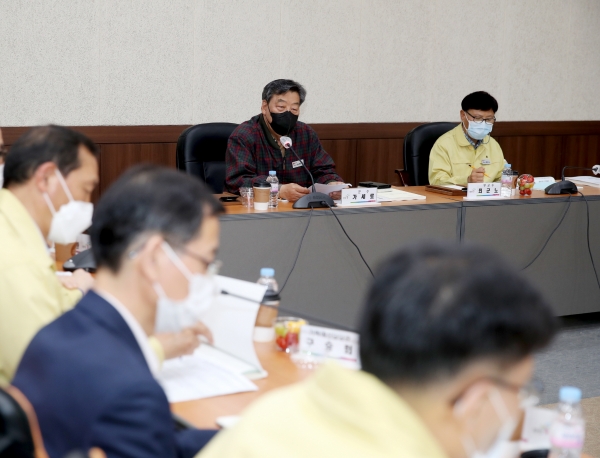 신해양도시 미래비전 연구 용역 최종보고회 개최 모습