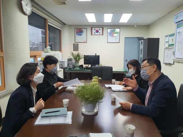 한시생계지원사업 행정복지센터 방문 격려