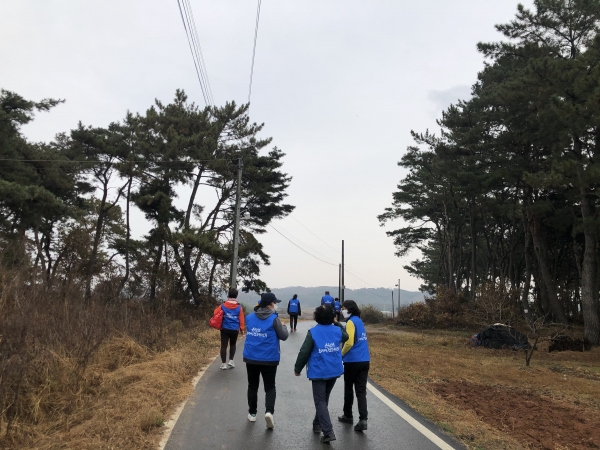 걷기 챌린지 참여 모습