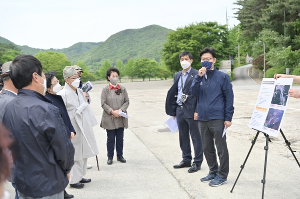 주요 사업장 현장방문(갑사 체류형 인프라 조성)