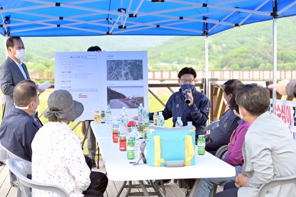 주요 사업장 현장방문(양화저수지 산책로 조성)