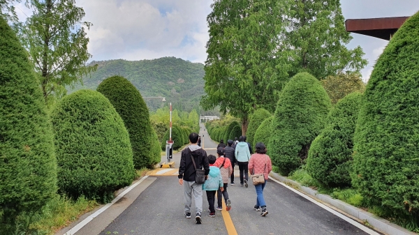 21년 환경성질환 숲캠프 진행 모습