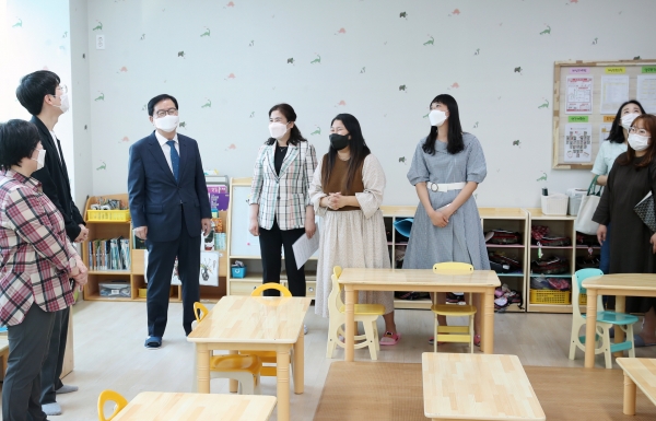 공공건축물 그린리모델링 1호 관저어린이집 방문