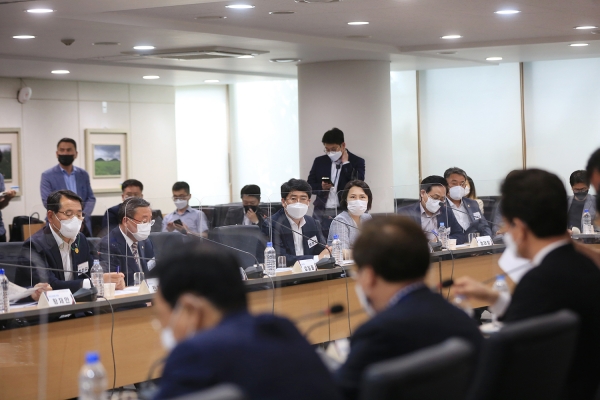 14일 여의도 산림비전센터에서 열린 연석회의 및 결의대회 장면