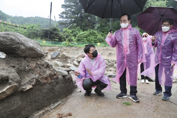 ​천흥사지 발굴 성과 현장공개 모습​
