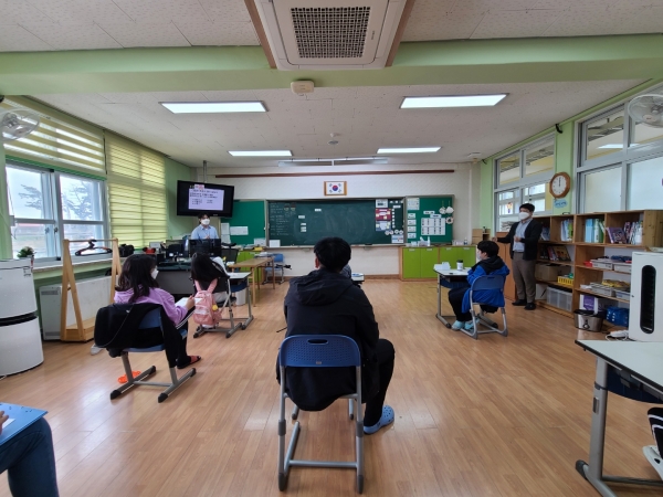 2021년 지역 청소년 대상 금연·절주 교육 모습