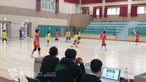 충남소년체육대회 핸드볼 사전경기 사진
