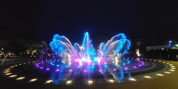 구드래 조각공원 음악분수 전경