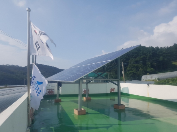 경로당 태양광 지원사업 모습