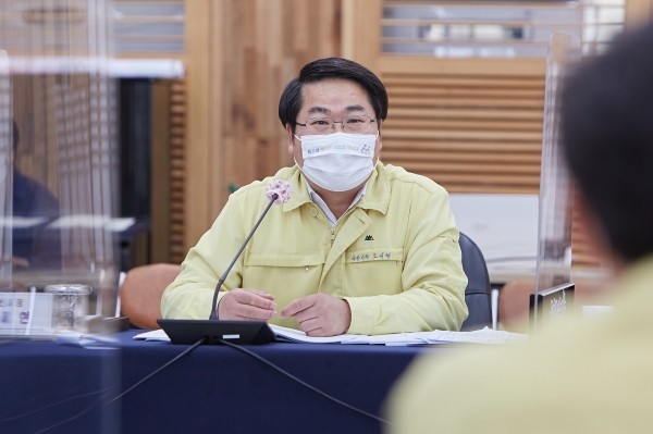 오세현 시장 충남시장군수협의회 발언 및 기념촬영 모습