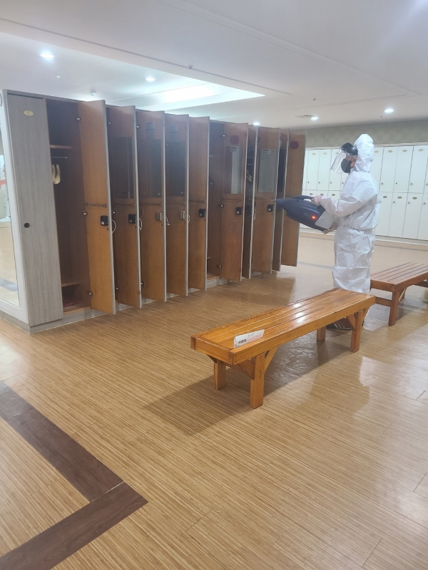 목욕장 소독 실시