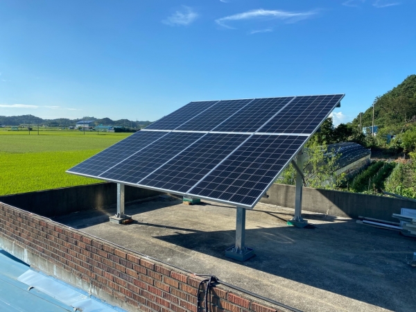 태양광, 태양열 등 신재생에너지 설치 모습