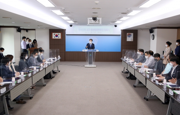 1일 장태산실에서 ‘서구 청년희망멘토단’ 위촉식을 개최했다.