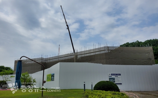 국립중앙과학관 내 어린이과학관 공사 현장