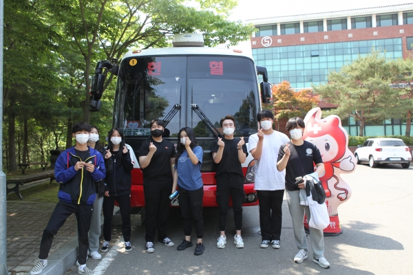 학내구성원 헌혈 릴레이 모습