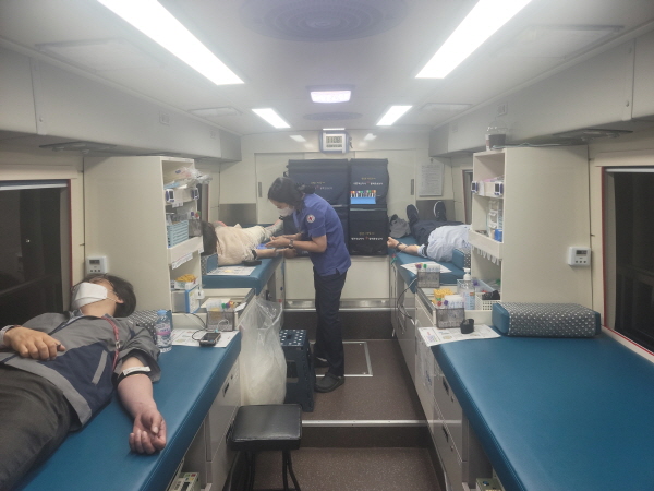 사랑나눔 헌혈 행사 모습