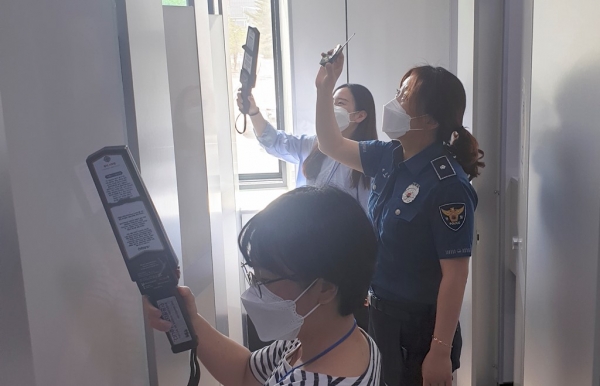 학내 불법촬영 합동점검 실시 모습