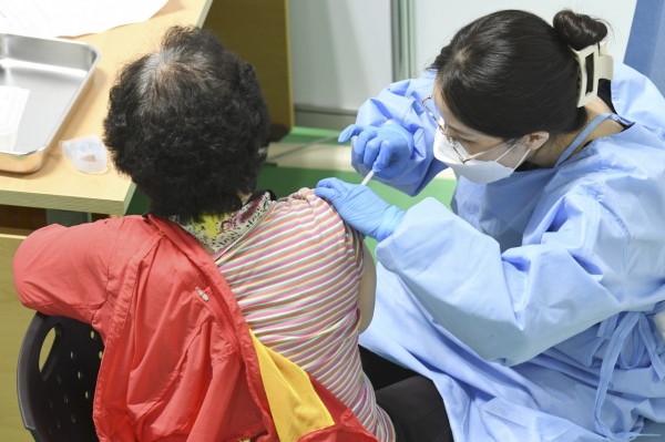 한밭체육관 예방접종센터 운영모습