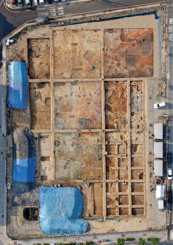 부여 관북리 유적 발굴현장(국립부여문화재연구소 제공)