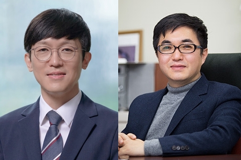 왼쪽부터 연세대학교 생명공학과 조승우, 반용선 교수