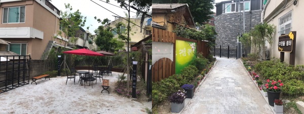 수밋들 진입로 정비 조성 후 사진