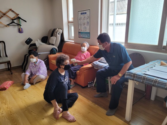 운영을 재개한 온양1동 장수경로당