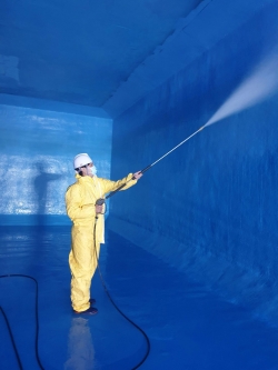 배수지 청소 사진