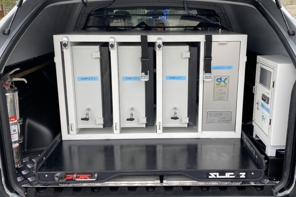 서산시 이동형 악취포집차량 내부