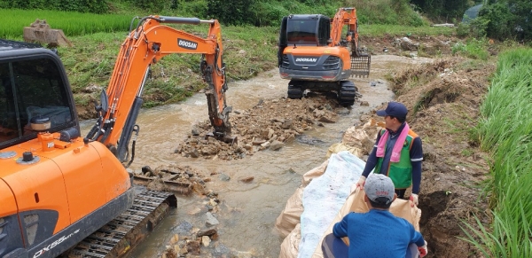 여름철 재난재해 예방 - 집중호우 피해복구 자료사진