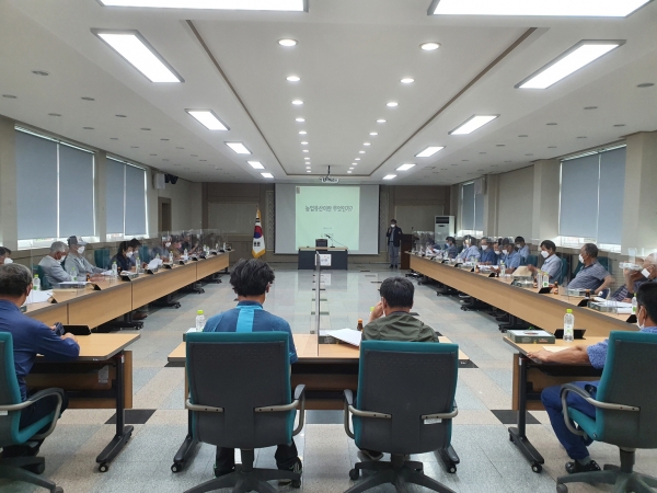 한산모시농업 국가중요농업유산 등재 주민 교육 모습