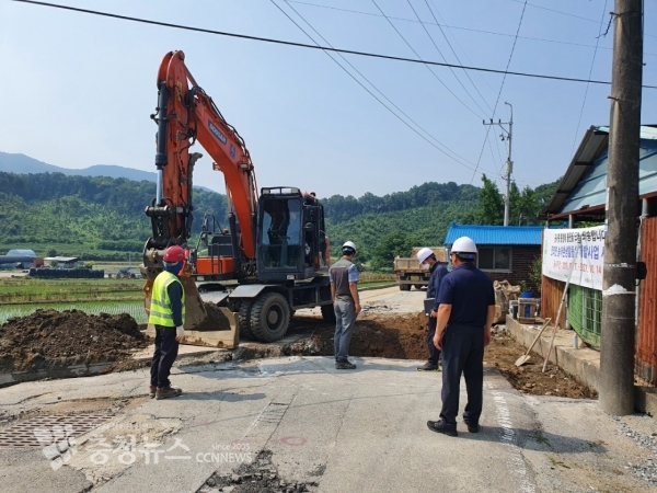 상수도 사업 현장