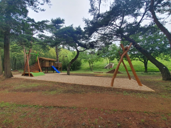 서천 치유의 숲 내에 어린이 체험 공간 조성 모습