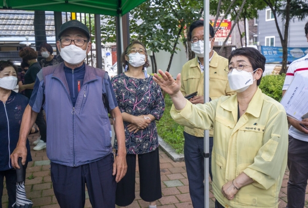 박정현 대덕구청장, 주민과 함께 ‘현장 소통데이트’ 진행 모습