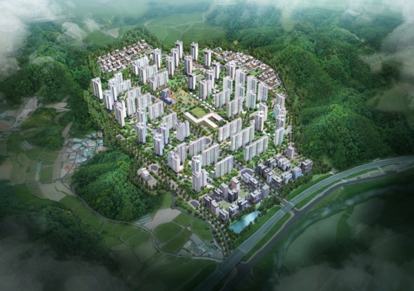 배방갈매지구 도시개발사업 조감도