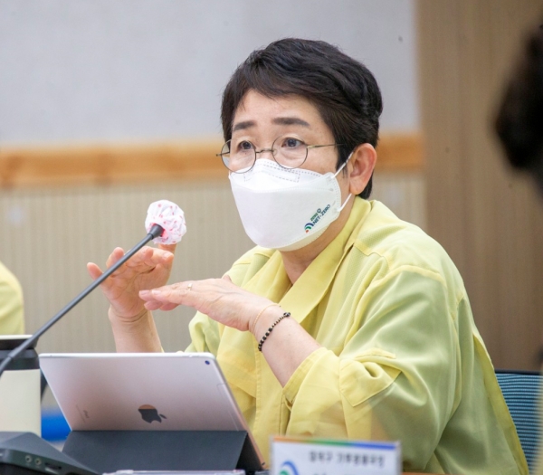 지난 9일 구청에서 ‘탄소인지예산제 연구용역’ 착수보고회 개최 모습