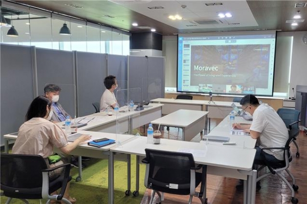 '2021 공공기술 기획형 창업지원사업’ 기술 사업화 온라인 모델발표회 모습