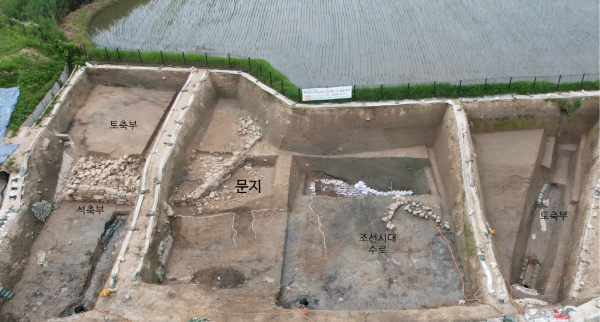 조사대상지 전경(부여 나성 북문지)