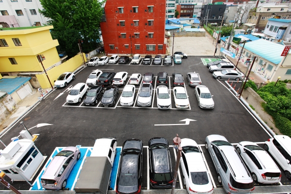 원도심 주차장 전경