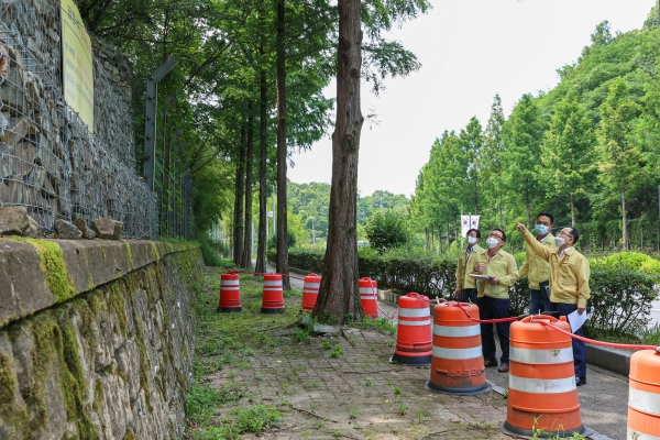 황상연 부시장 현장방문(재해위험지역 점검)