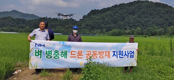 병해충 항공 방제로 적기 영농지원 활동 펼쳐