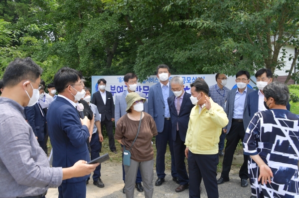 유기농복합단지 현장평가 장면