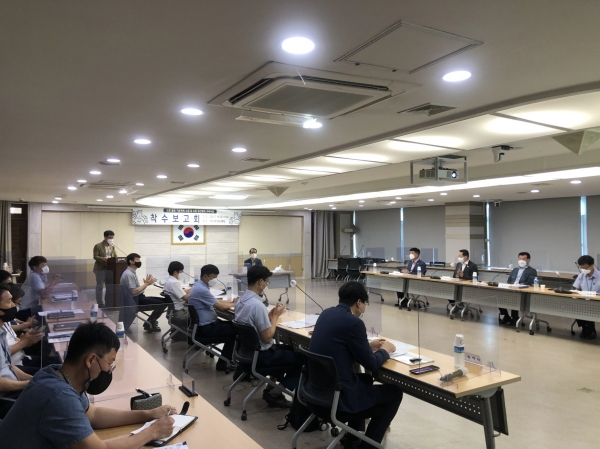 지난 16일 ‘드론 활용 기본계획 수립 및 드론 공간정보 구축사업 착수보고회’ 개최 모습