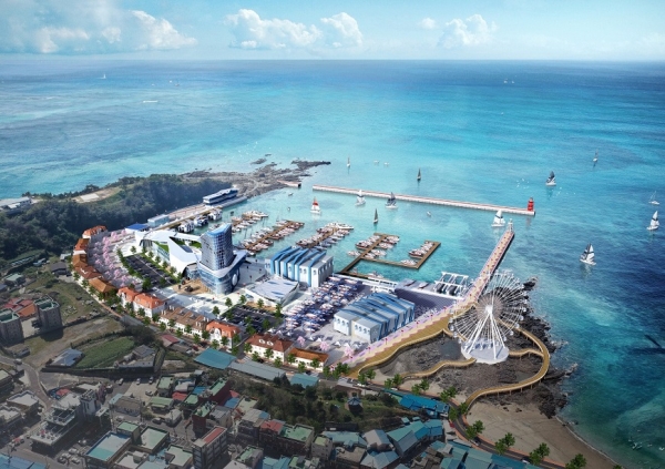 보령마리나항만 조감도-후면