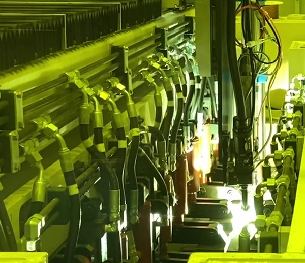 하이브리드 레이저-아크 용접 시험 현장