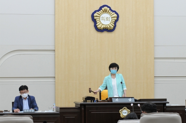 대전 동구의회 제258회 임시회 제 6차 본회의 모습.