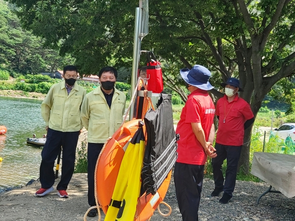 물놀이 안전관리 운영본부 점검 모습
