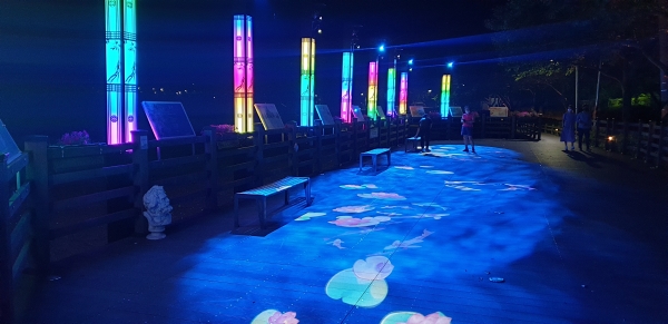 금산천 데크길 스마트 야간경관