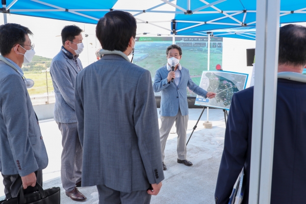 당진시 국가로봇테스트 필드 혁신 사업 부지 현장 평가 사진