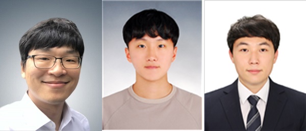 (왼쪽부터) KAIST 신소재공학과 김경민 교수,KAIST 신소재공학과 인재현 박사과정, KAIST 신소재공학과 김광민 석사과정